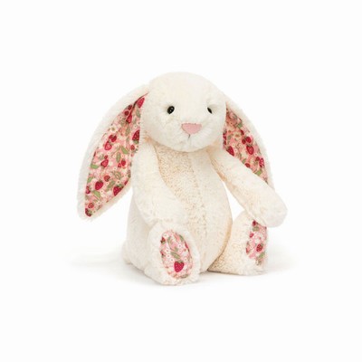 Jellycat Blossom Cream 'Berry' Bunnies Australia | 013976NBP